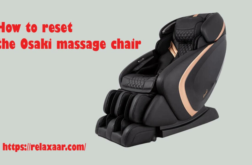 How to Reset the Osaki Massage Chair